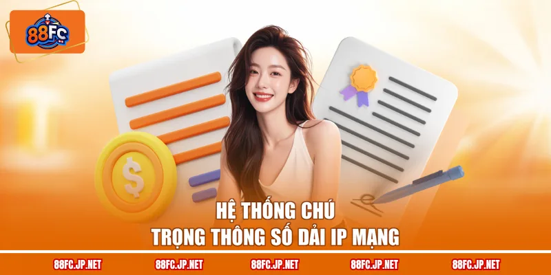Hệ thống chú trọng thông số dải IP mạng
